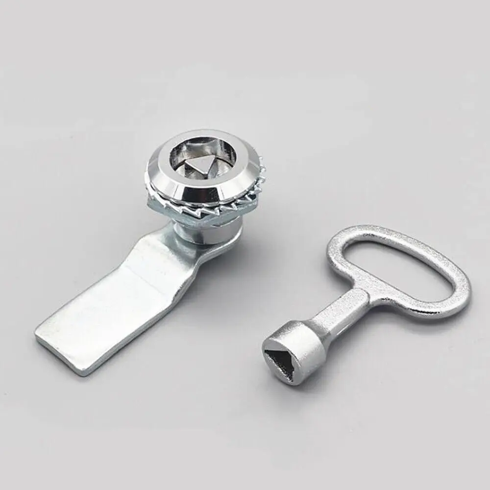Multifunctional Gas Meter Cam Lock With Key Round Triangle Square Hole For Subway Train Elevator Shoes Cabinet Trash Can Drawer