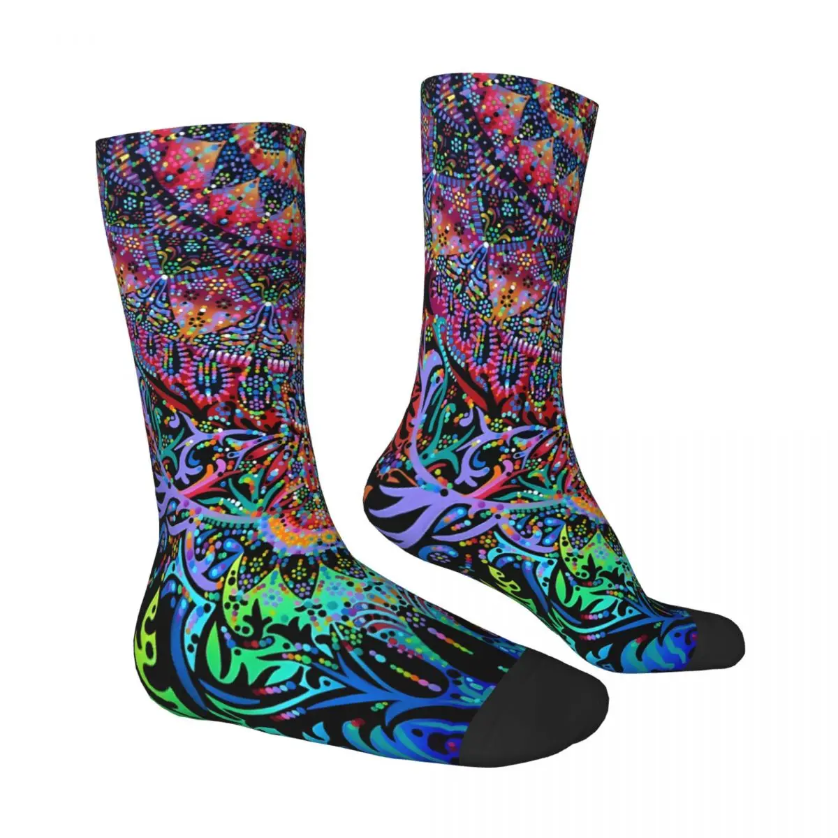 Mandala Energy Socks Male Mens Women Autumn Stockings Printed