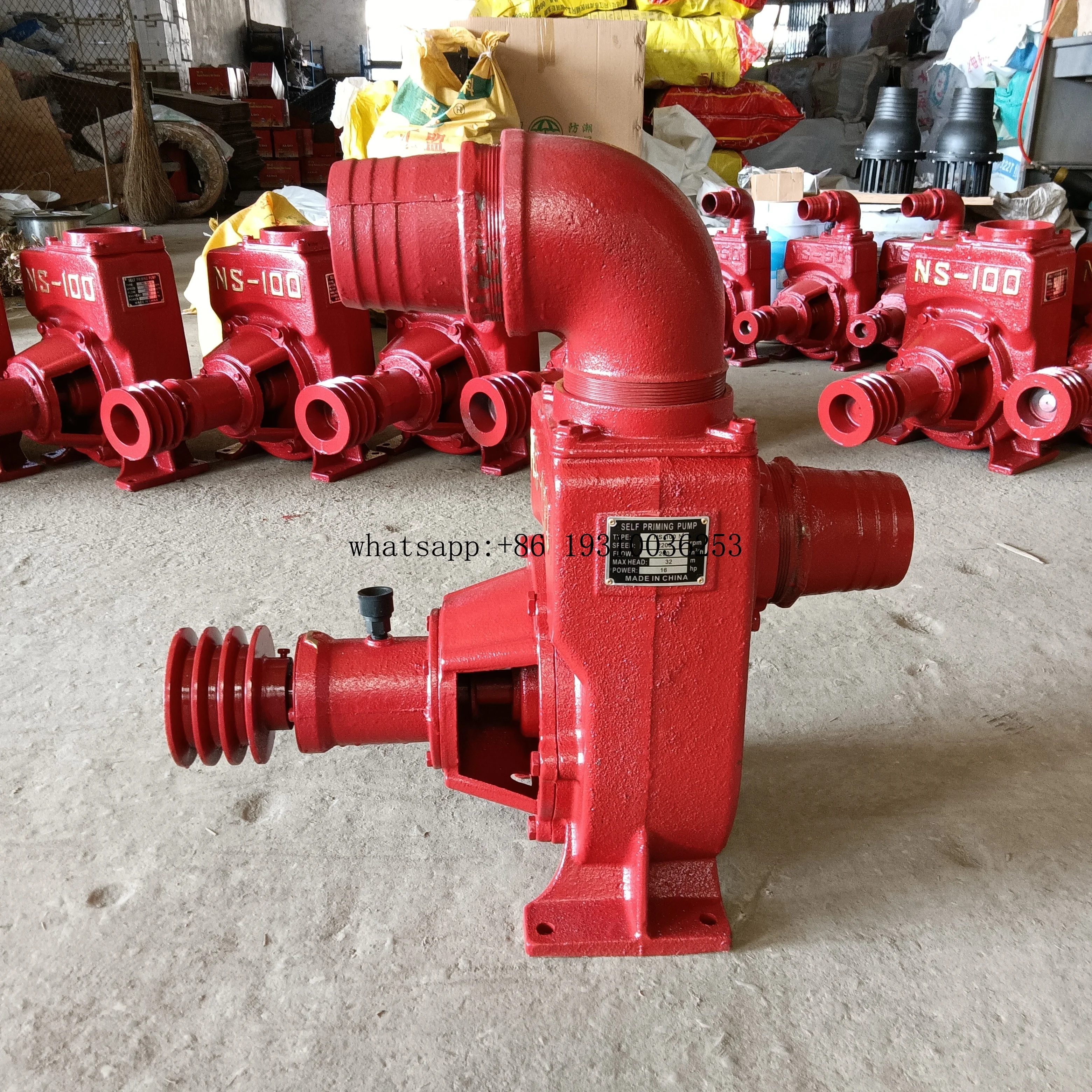 Self Priming Tipe Segel Mekanis 4 Inci (NS100(M) Putaran Kiri/berlawanan arah jarum jam)