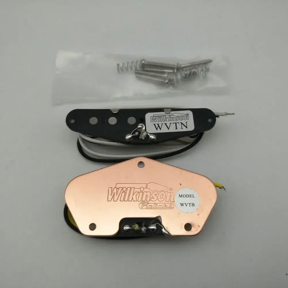 Yue Yun Music Store-New Wilkinson WVT Alnico5 Pickups Tele Style Neck and Bridge Eleciric Guitar Pickups Silver-Hot Sale
