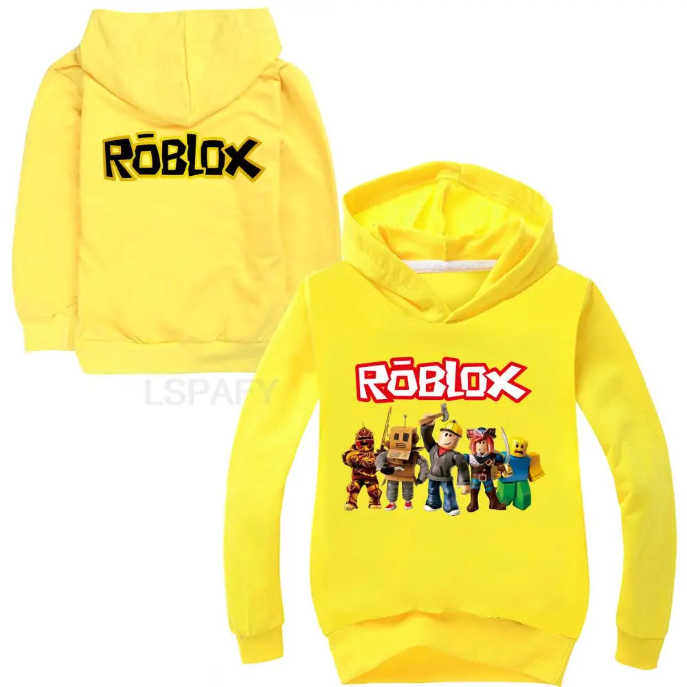 ROBLOX-Sudadera con capucha para niño y niña, suéter de primavera y otoño, ropa infantil, regalo de Navidad