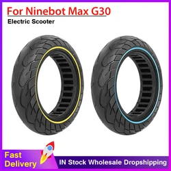 10X2.5 Tubeless Tires 60/70-6.5 Solid Tire for Ninebot Max G30 Electric Scooter 10inch Explosion-Proof Hollow Honeycomb Tyre