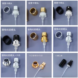 Cabezal atomizador de aluminio electroquímico, pulverizador tipo bayoneta de 15mm, boquilla a juego para botella de Perfume, 1 piezas