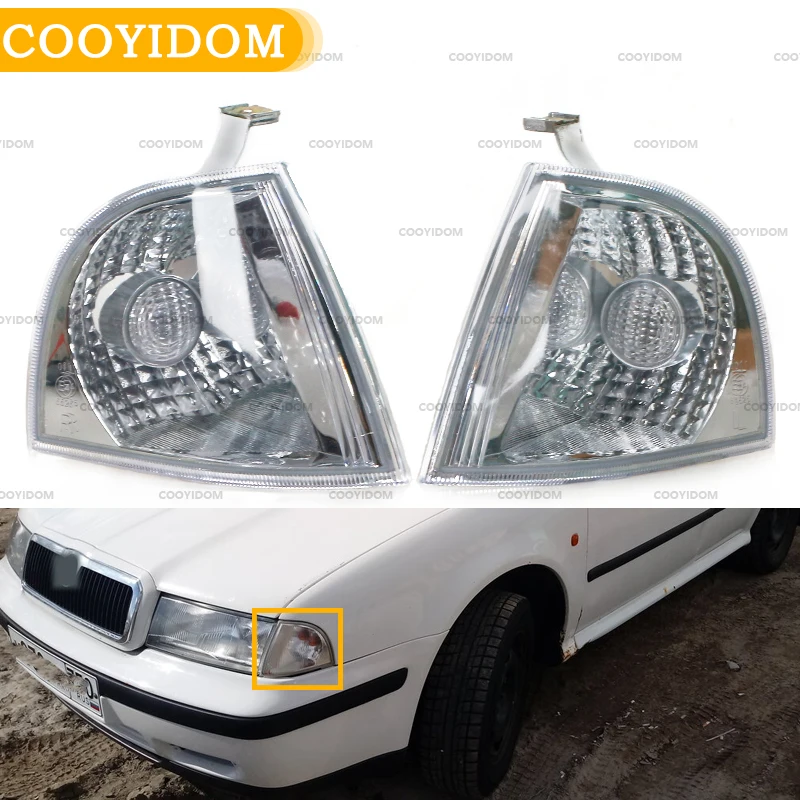 Włącz kierunkowskaz wskaźnik Repeater Flasher światło narożne dla Skoda Octavia A4 1997 1998 1999 2000 2001 2002-2011 Car-Styling