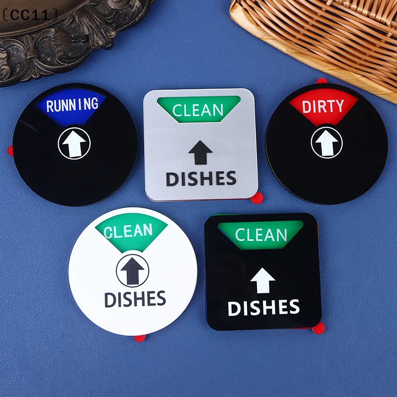 Sign Dishwasher Clean Magnet Dirty Indicator Washer Dish Kitchen Stickers Necessities Cleaning Dishes Machine〔CC11〕