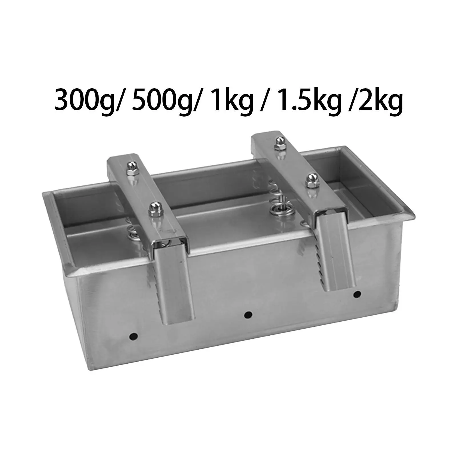 Ham Meat Pressing Tool Box Meat Pressing Maker Meat Tool Rectangle Stainless Steel Forming Tool for Hamburger Making Homemade