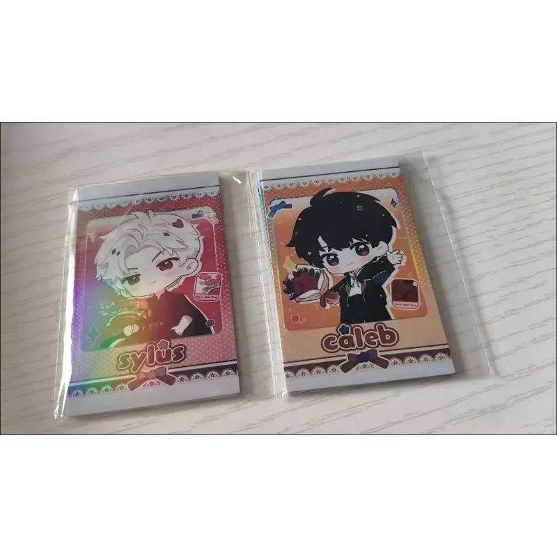 5Pcs/Set Love and Deepspace Laser Card Xavier Zayne Rafayel ralayo Sylus Caleb Cosplay Rounded Corners LOMO Card Postcard Gift