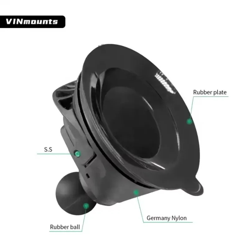 1.5 Inch Suction Cup Base Powerful Vacuum Suction Cup Windshield Suction Cup Bracket for Industry Agriculture Mounting