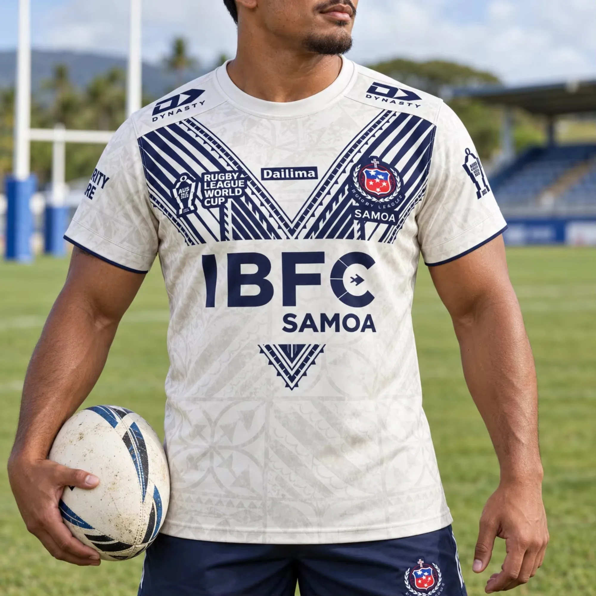 26-27 New Arrivals Samoa Warriors Away Rugby Men's Jersey 3D Printed Comfortable Breathable T-shirt Training Daily Top
