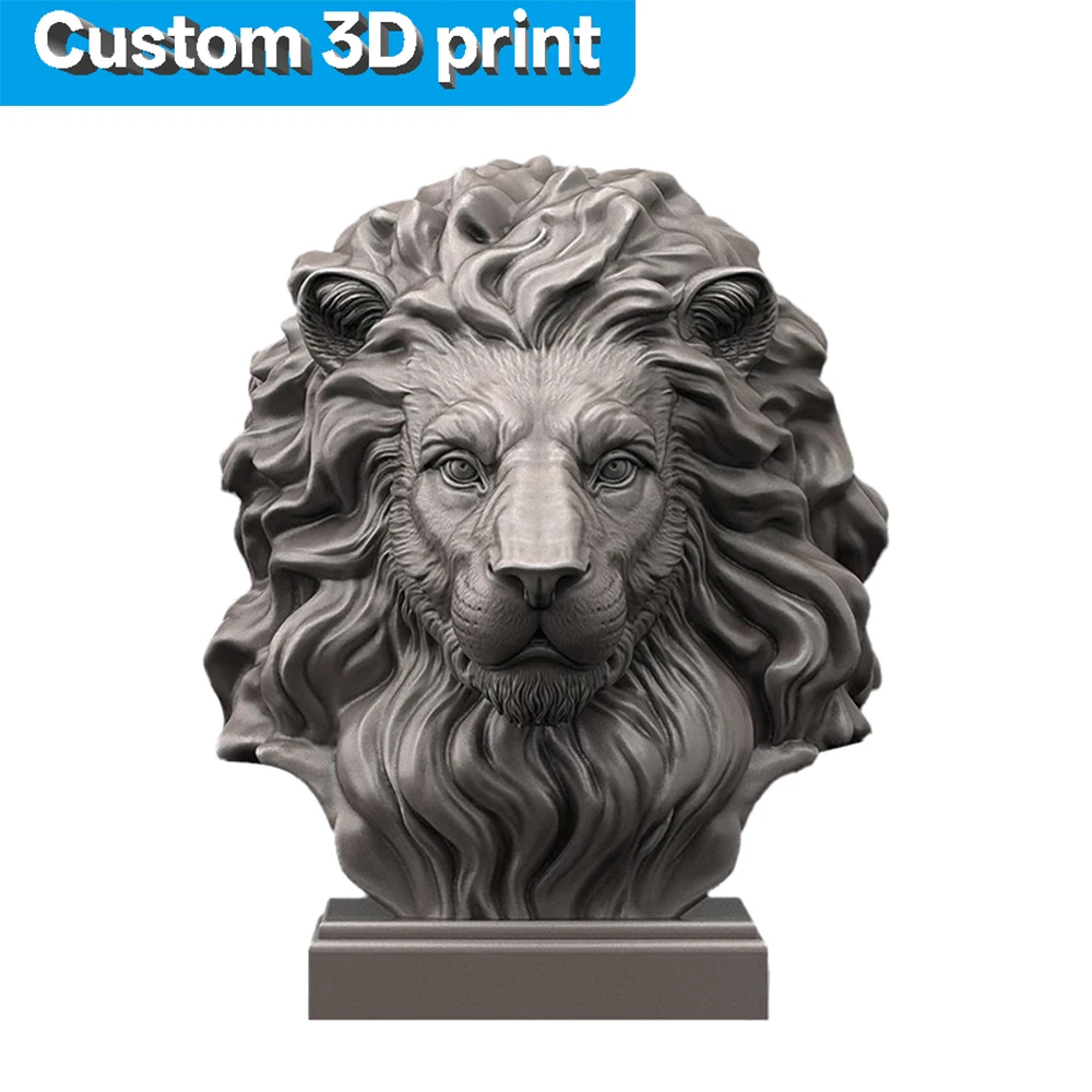 Custom Metal 3d Printing Stainless Steel Large Lion Statue SLM Titanium Aluminum Alloy 3d PrintersMetal 3d Printing Service mold