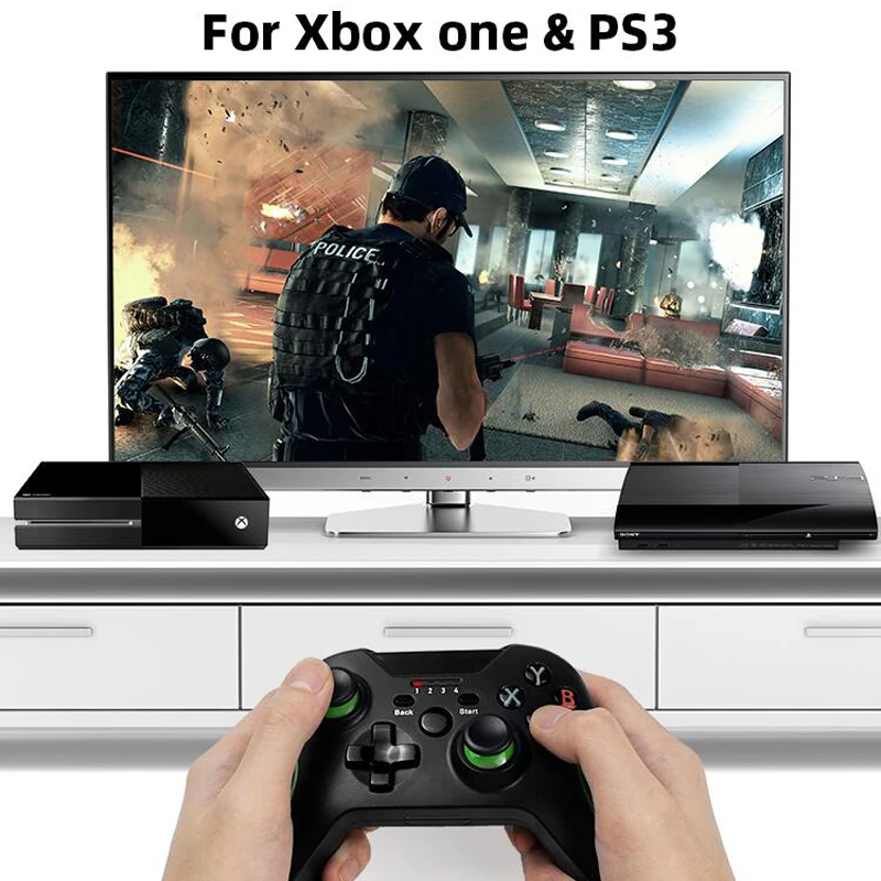 بيانات الضفدع 2.4 جيجا هرتز لوحة ألعاب لاسلكية عصا اللعب القابلة للتحكم عن ذراع تحكم أكس بوكس واحد ل Win PC ل PS3/أندرويد الهواتف الذكية تحكم