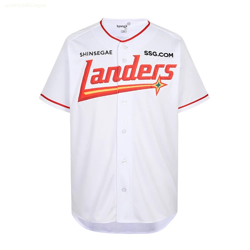 Summer 2024 Korean Landers Baseball Jersey Men Boys T Shirt Children KIDS Training Uniform Team Top