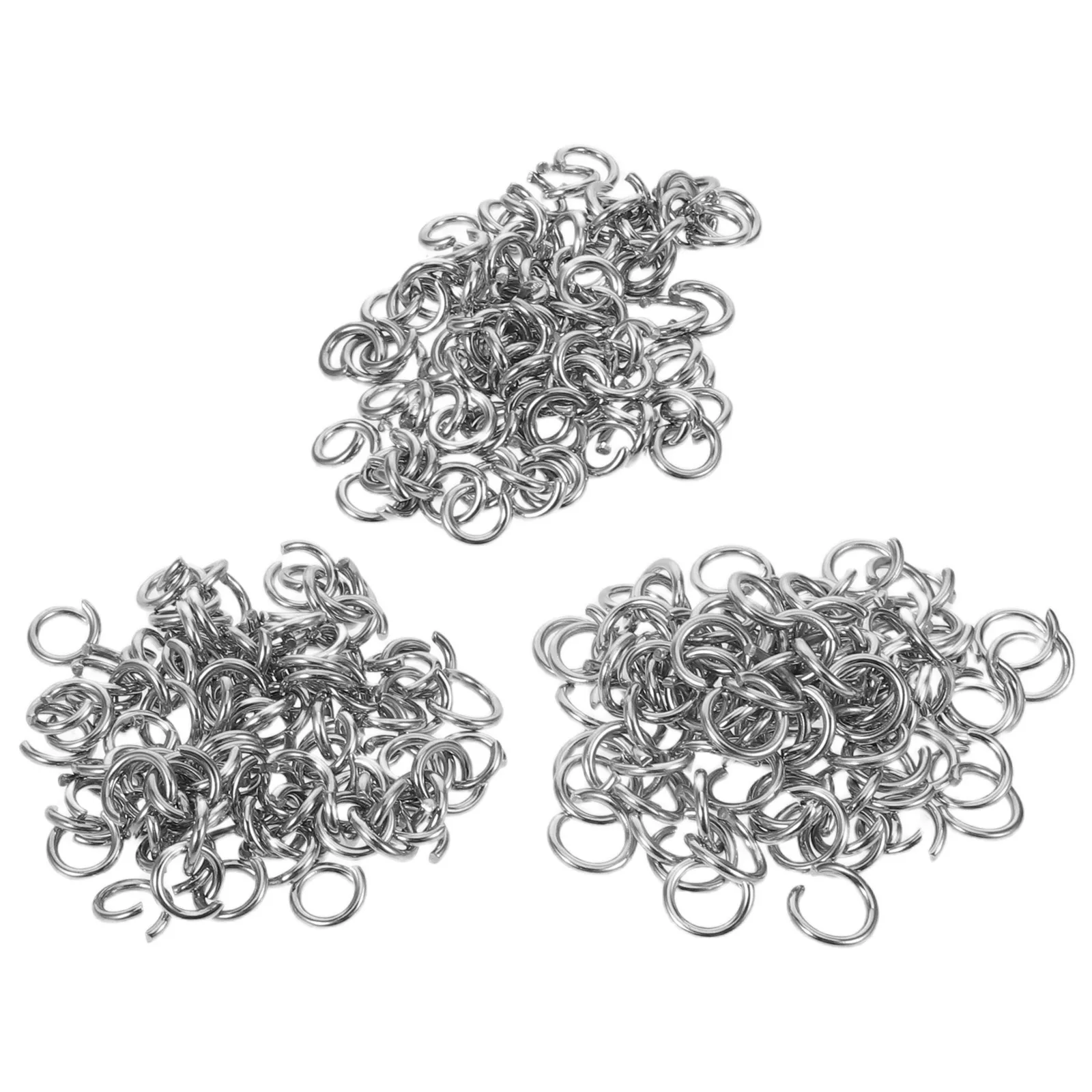 

300 шт., открытые ювелирные кольца из нержавеющей стали, крошечные прыгающие кольца для ожерелья, браслета, сережек, ремонтные разъемы, фурнитура