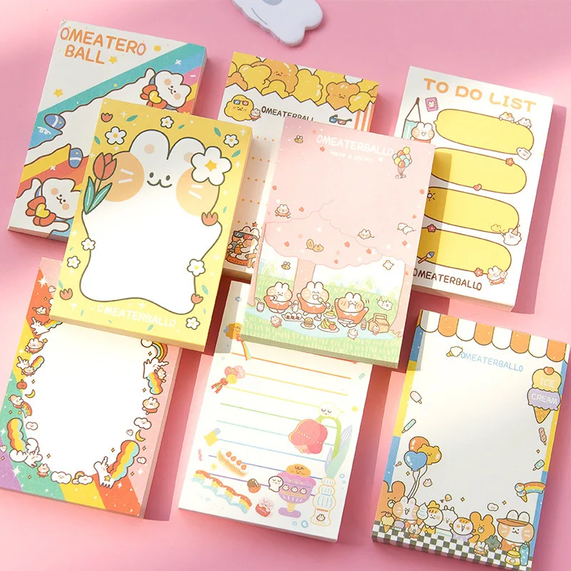 50 Sheets Kawaii Notebook Message Notebook Cute Plan Notebook Kawaii Office Supplies Korean Stationery School Supplies