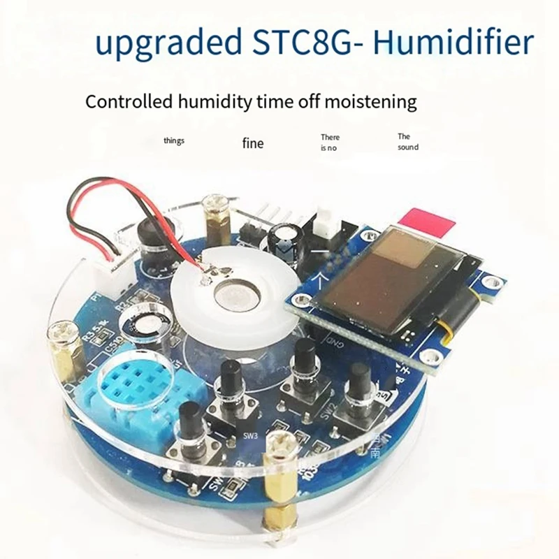 Upgraded Fogger And Driver Kit USB Humidifier Circuit Board STG Fogger Controlled Humidity Timing DIY Soldered Replacement