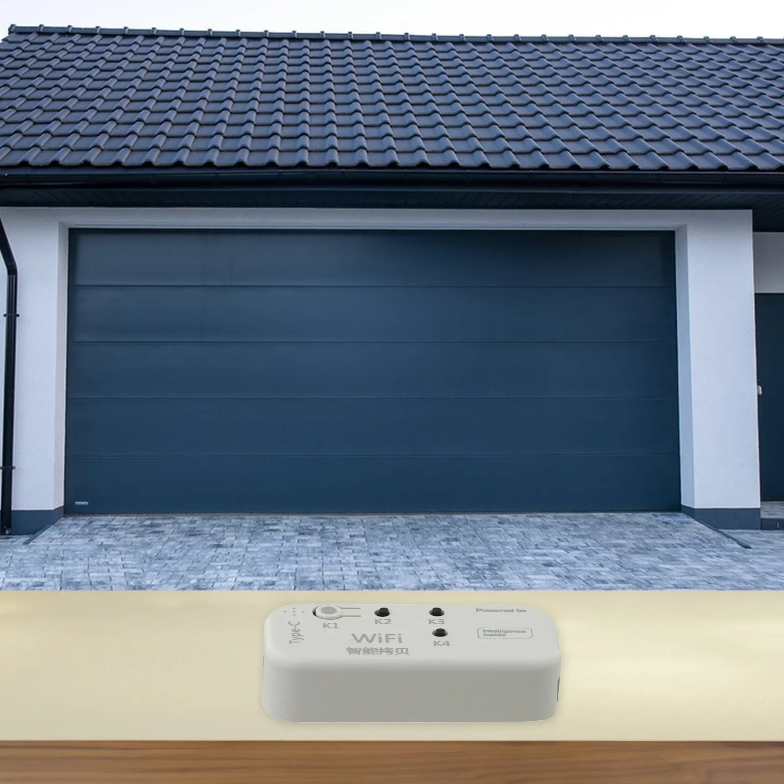 

Smart WiFi Remote Control Duplicator for Garage Doors Compatible with For Tuya App and Voice Control Technology