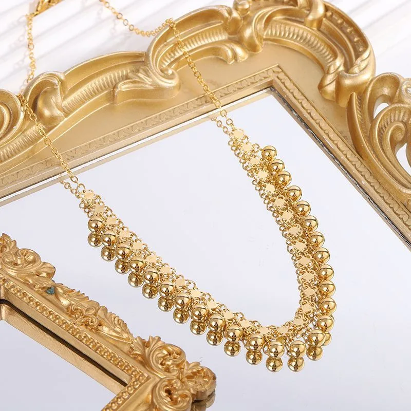 3Set Gold-plated copper alloy tassel beads, a versatile and exquisite accessory for the Middle East, guaranteed not to fade