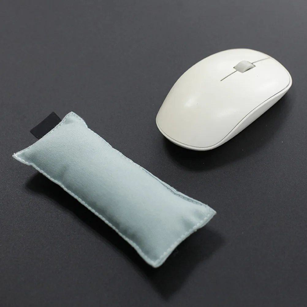 2Pcs Wrist Elbow Pad Comfortable Cloth Anti-Slip Computer Desk Keyboard Mat for Office Desktop Light Blue 13x5cm Joint Support