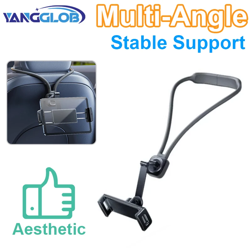 

Car Back Seat Tablet Holder Stand 360° Rotatable Flexible Tablet Bracket for Sports Seat Universal Vehicle Accessories