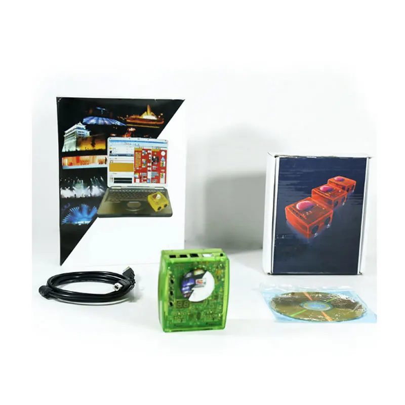 وحدة تحكم في ضوء دي جي متعددة الوظائف بمنفذ USB Dmx 1024 مع توصيل 3 دبابيس للتحكم في إضاءة الرأس المتحركة