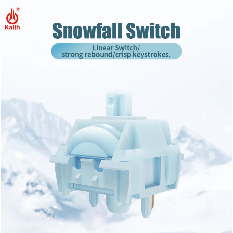 1/3/5Pcs Kailh MX Winter Mechanical Keyboard Switch HIFI Mahjong Sound Smooth Bathing in the Snow Keyboard Switch