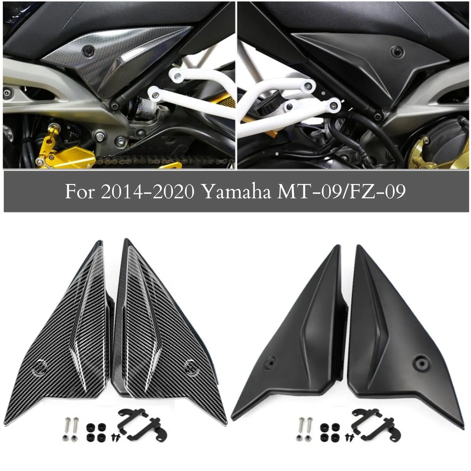 

Motorbike Seat Side Panel Cover Fairing Cowling Plate Covers For Yamaha MT-09 MT09 MT FZ 09 2014 2015 2016 2017 2018 FZ-09 FZ09