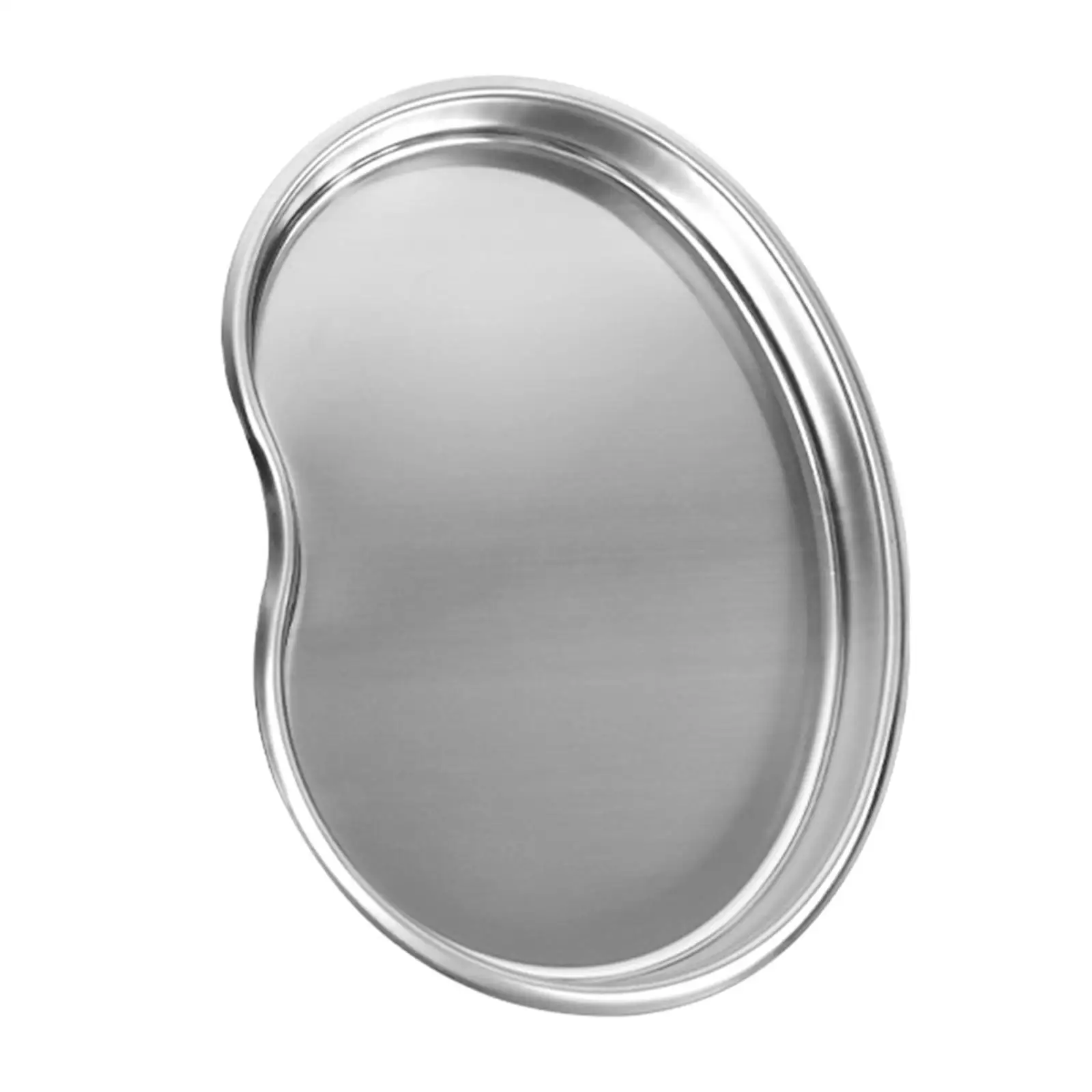 Kidney Tray, Stainless Steel, Silver Reusable Metal Emesis Basin Bending Plate Storage for Liquid Instruments Waster Lab