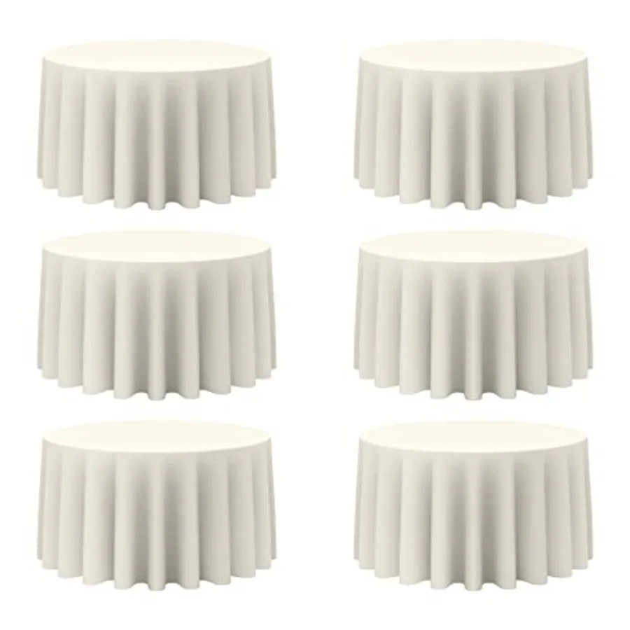 

Набор из 6 штук: чехлы для стульев цвета слоновой кости, 20-дюймовые, для стульев 60 дюймов, 50 GSM, из ткани, водоотталкивающие и устойчивые к складкам, для свадебных мероприятий.