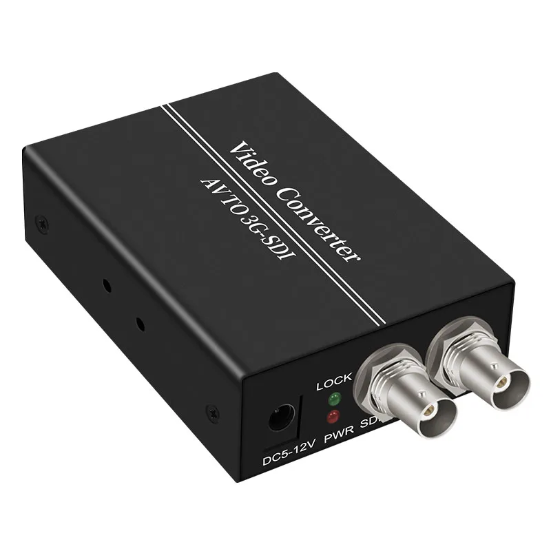 AV To SDI, Composite RCA Video + L/R Analog Stereo Audio TO HD & 3G SDI  Converter for Projector