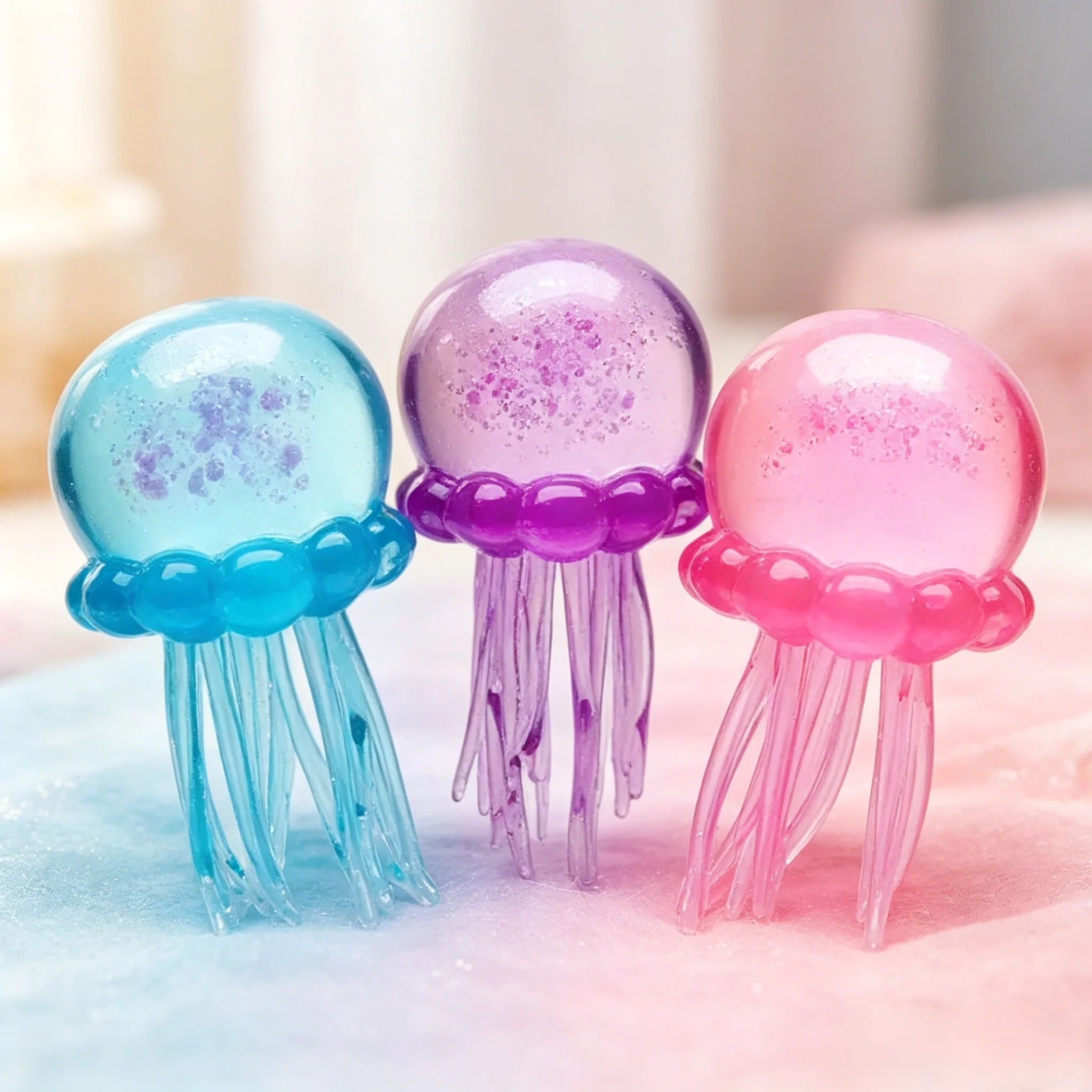 

Trending Nee Doh Jellyfish & Cube Squish Toy, Soft Jelly Squeeze Stress Relief Fidget Toy, Sensory NeeDoh for Kids & Adults