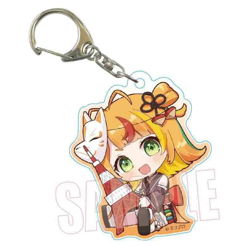 Acrylic Keychain Bag Pendant VTuber MilliPro,Amakami Konomi,Nonono Nono Anime Merchandise 6CM Cell Phone Pendant Fans Gifts