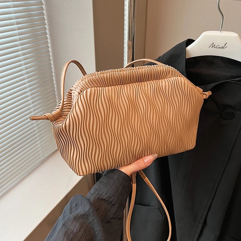 

Элегантная женская сумка-облако из искусственной кожи, женская сумка через плечо, роскошная дизайнерская женская сумка-кошелек, модная сумка для покупок