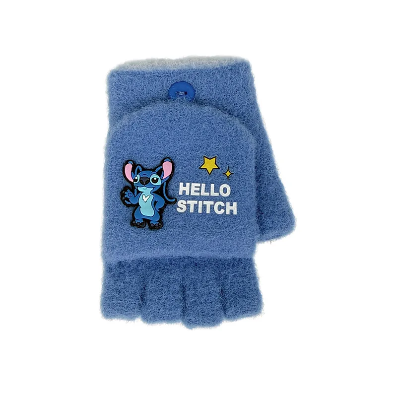 Cute Stitch Kids's Gloves Winter Warm Cartoon Stretch Knit Mittens Touch Screen Girl Boy Glove 5-8 Years kids Birthday Gifts - Image 6