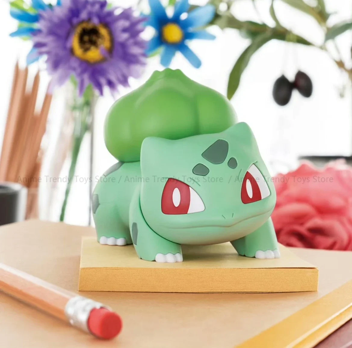 Original bandai pokemon figuras bulbasaur anime figura de ação montagem simples modelo colecionável ornamentos modelo brinquedos presente wy