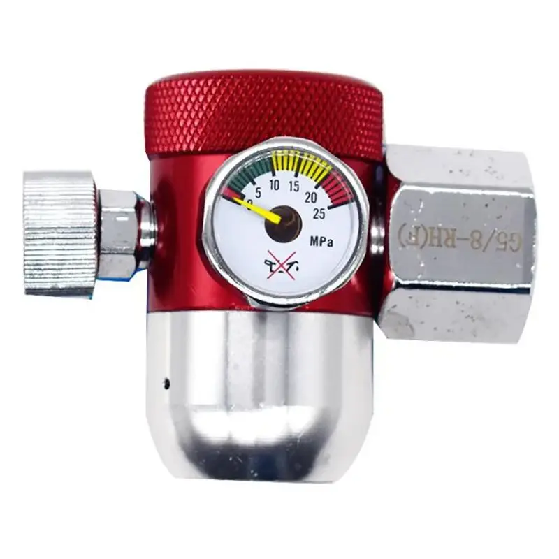 Alloy Argon Regulator TIG Welder Pressure Reducing Valve with Gauge Meter G5/8 Argon Regulator Gauge for MIG and TIG Welders