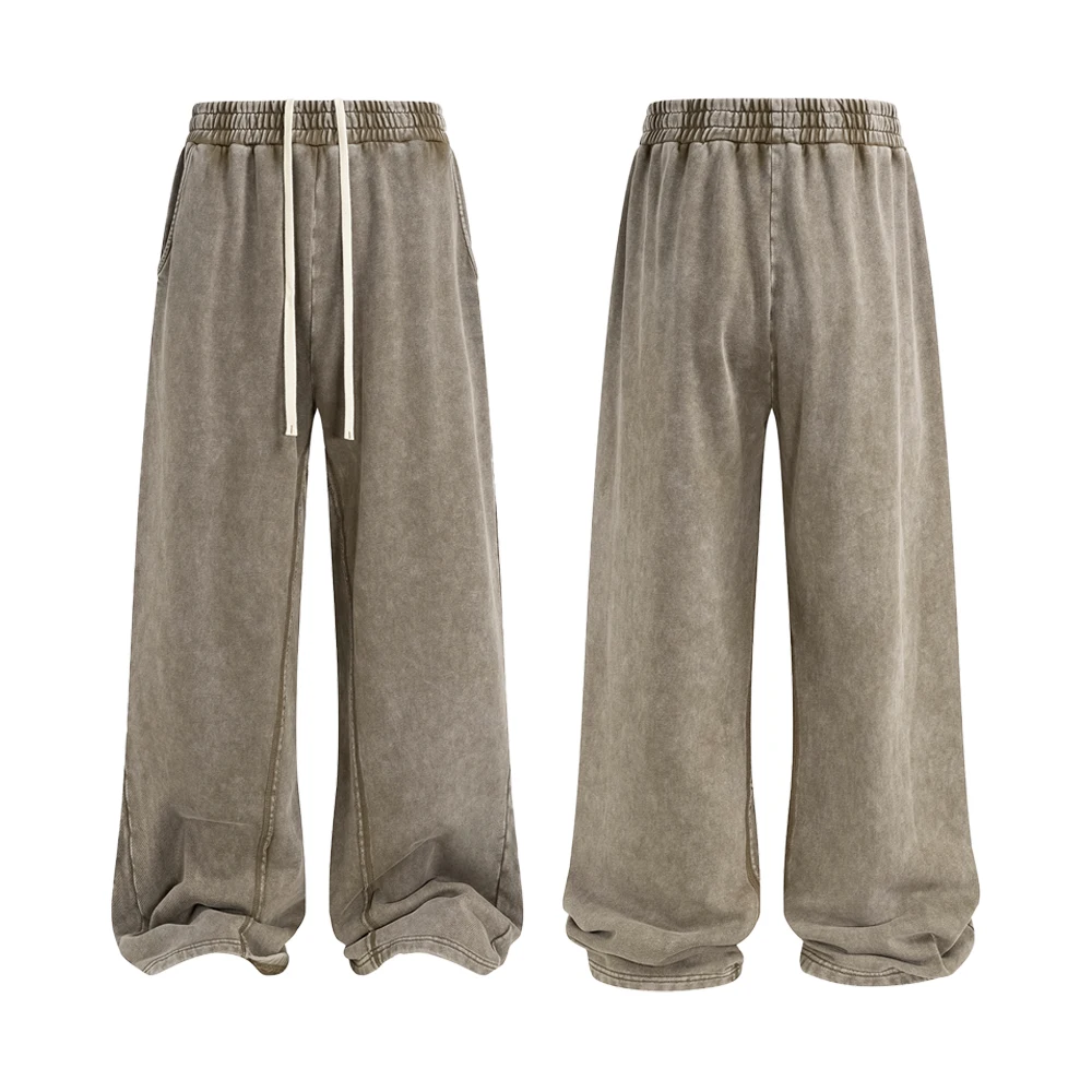Y2k Vintage Kleding Man Streetwear Hiphop Katoenen Broek Casual High Street Style Retro Verontruste Oversized Baggy Joggingbroek Man