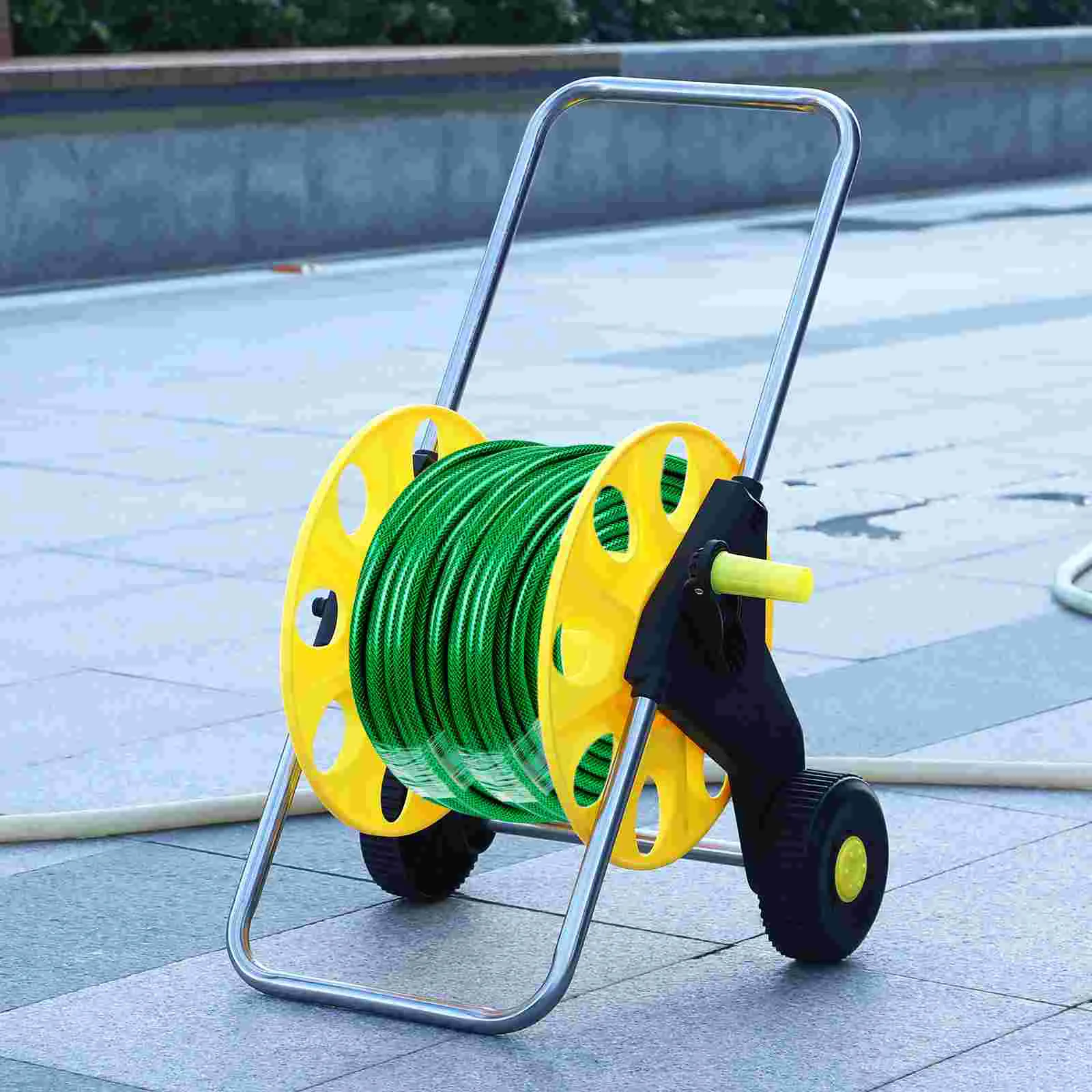 Pipe Storage Rack Hose Cart With Wheels Hose Reel Cart Garden Hose Holder Garden Hose Storage  Garden Hoses Watering Equipment