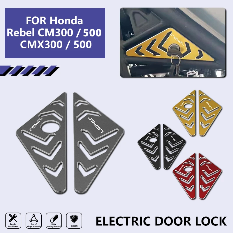 for Honda Rebel CM300 500 CMX 300 500 2017-2021 Electric Door Lock Cover Side Cover Fairing Motorcycle Shell