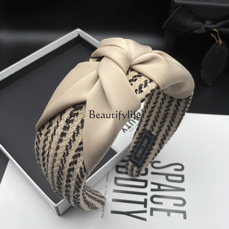 

knotted wide edge pressure hair high-end face wash headband