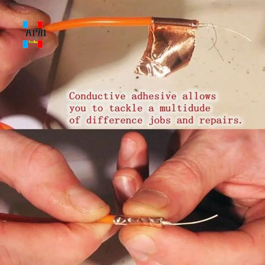 

A19Q-Single-Sided Adhesive Copper Foil Tape Self-Adhesive Shielding Tape Anti-Interference Tape For Guitar