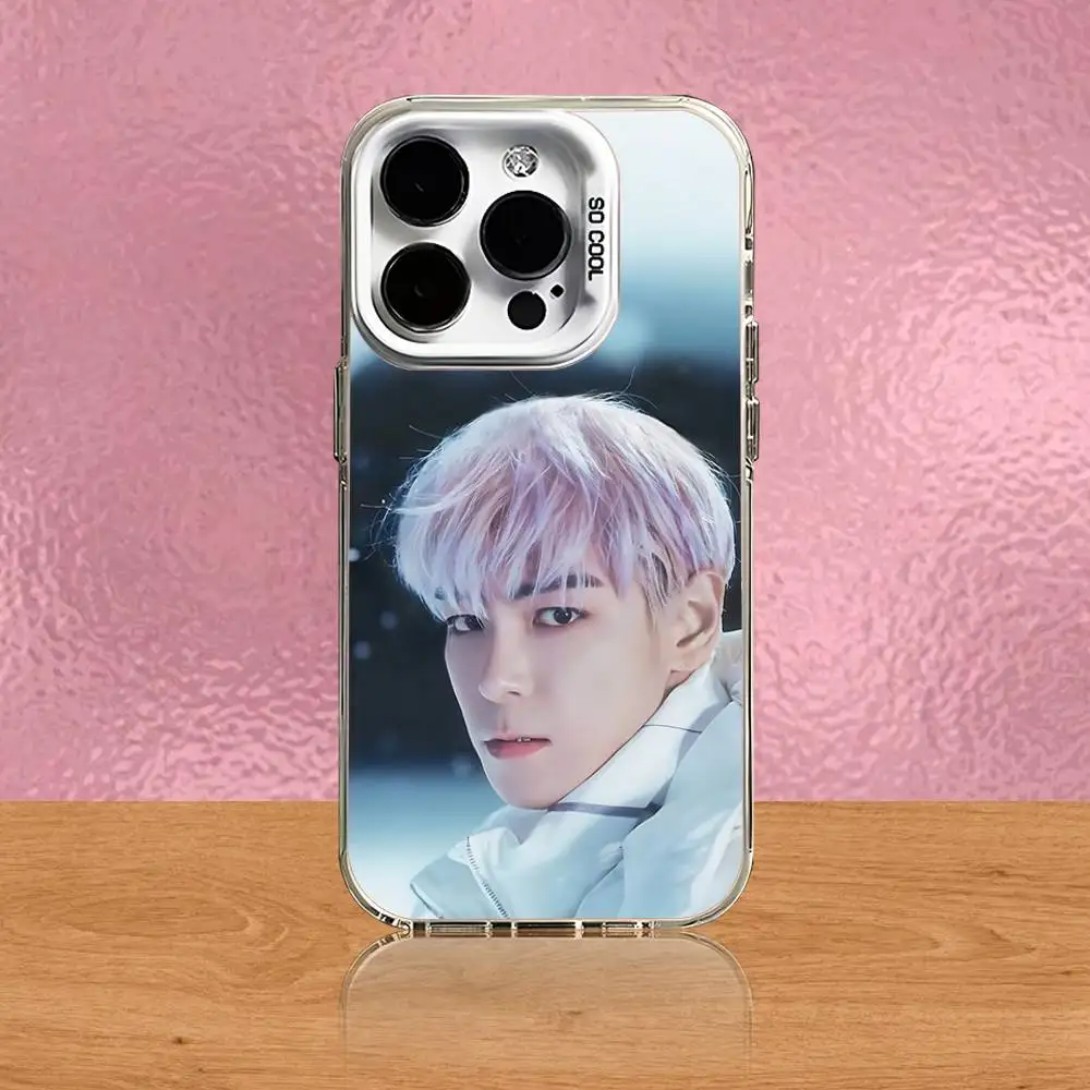 حافظة هاتف C-Choi S-Seung Hyun T-TOP لهاتف iPhone 16,15,14,13,12,11,Pro,XS,Max,Plus,Mini,SE غطاء مقاوم للصدمات من الحلوى البيضاء غير اللامعة