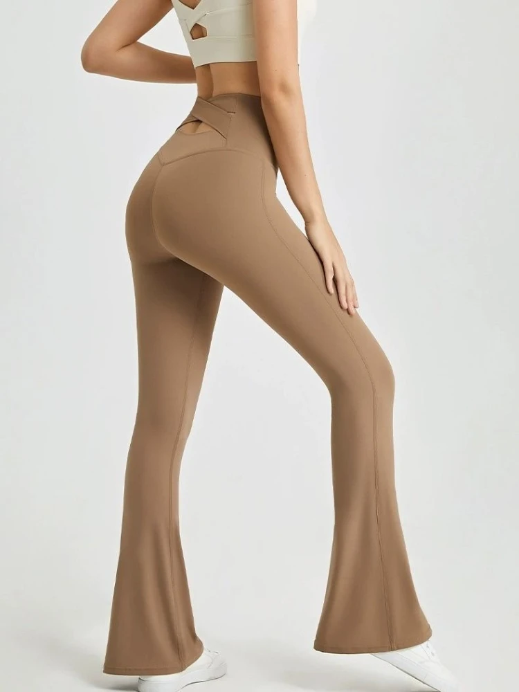 Flare Hohe Taille Sexy Solide Frau Hosen G One Size Qualität Y2k Streetwear Hosen Herbst Xxl Schicke und Elegante Hosen für Frauen