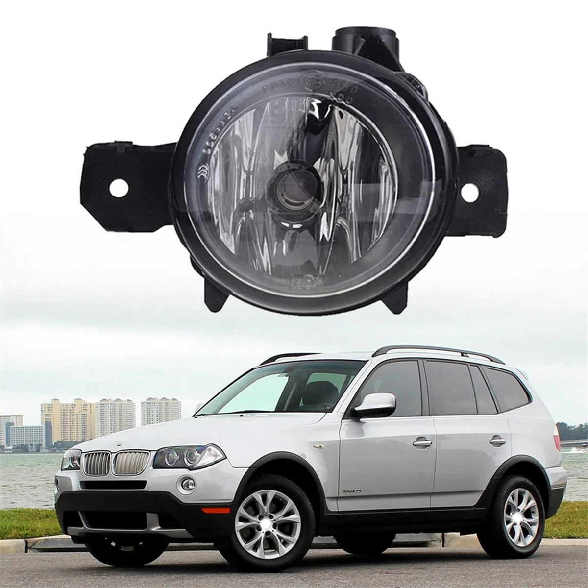 63176924656 Front Right Fog Light for BMW X5 E70 X3 E83 E80 Car Styling DRL Driving Fog Lamp Headlights Halogen Light