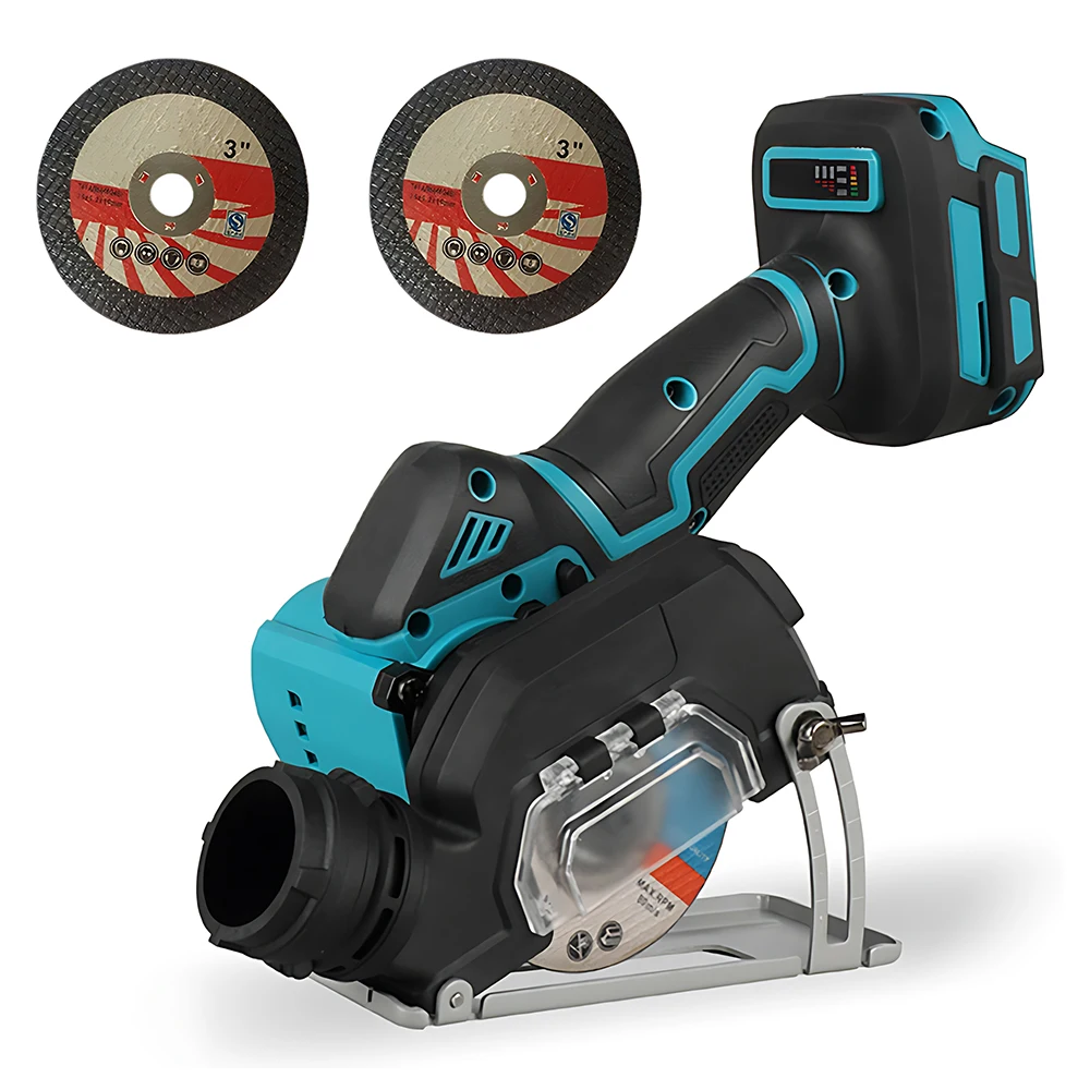 Podofo 3-calowa Bezprzewodowa Szlifierka Kątowa 380W 19500RPM Mini Elektryczne Narzędzie do Szlifowania z 2 Tarczami Tnącymi do Akumulatorów Makita — 2