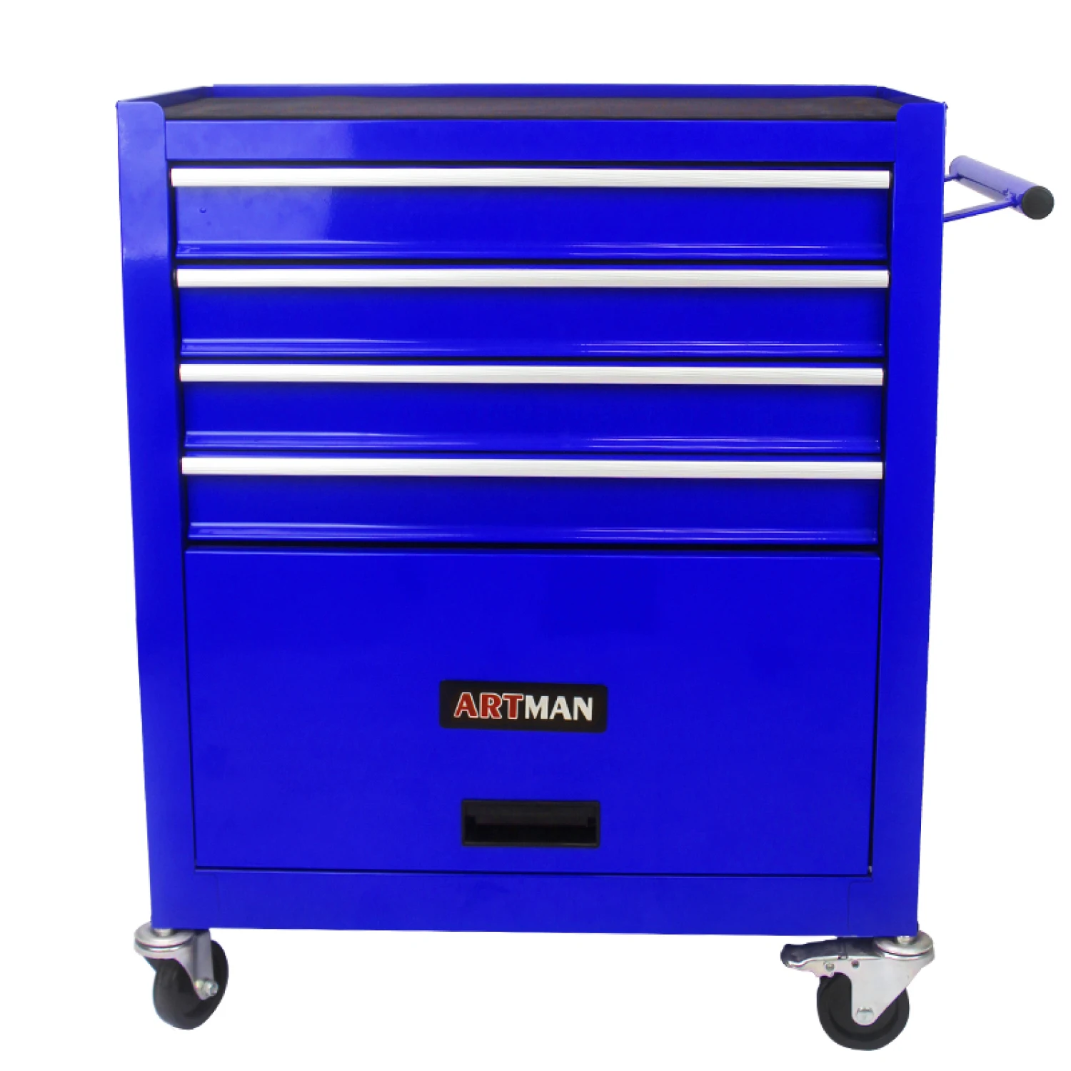 

4 Drawer Tool Cart with Wheels - Blue