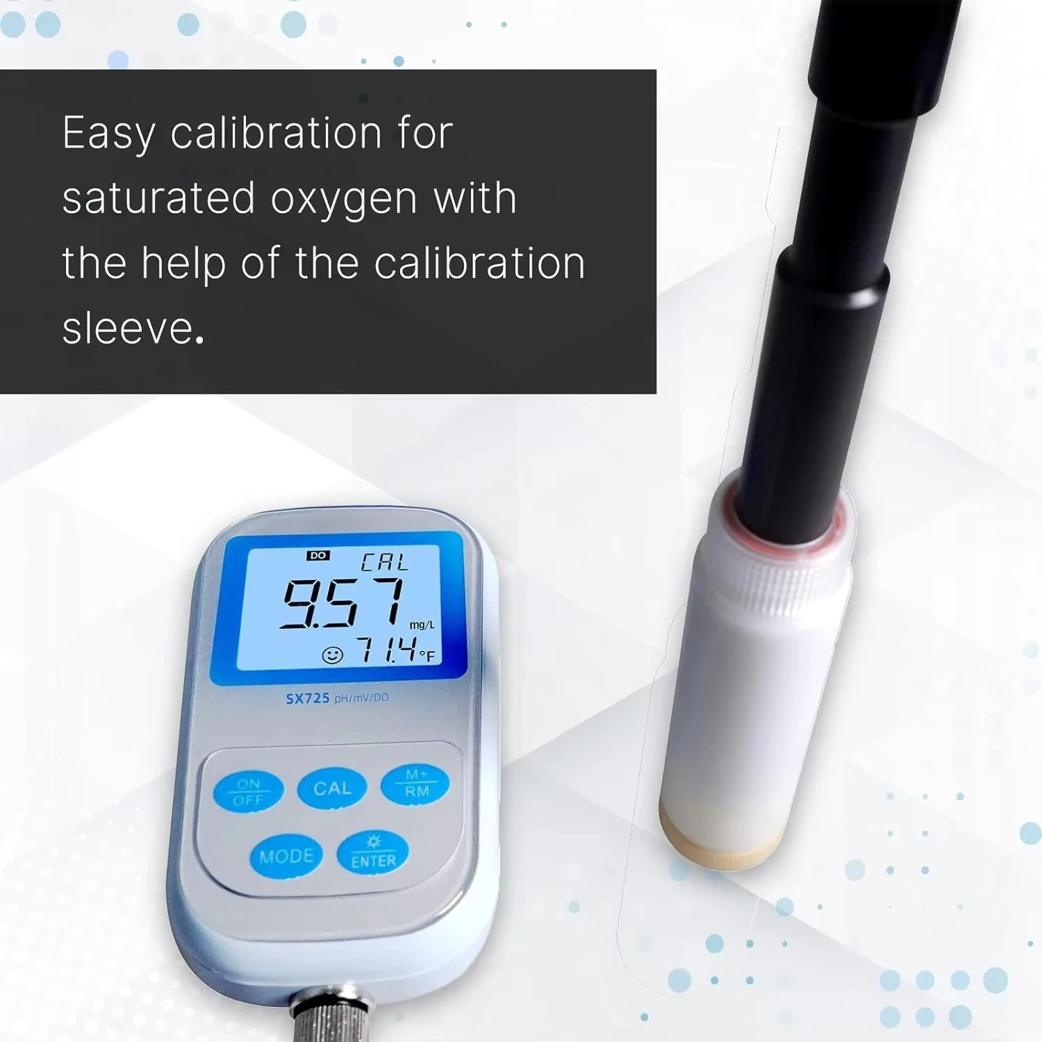 Apera Instruments SX725 PH/DO Multiparameter Portable Handheld Meter Kit