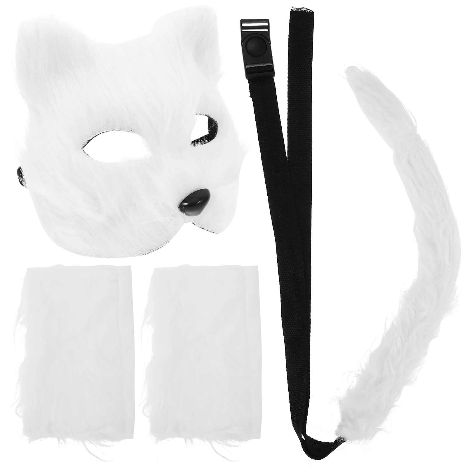 1Set Wolf Themed Cosplay Set Stylish Animal Costume Accessories for Masquerade Party Photo Props Festival Wearable Decor