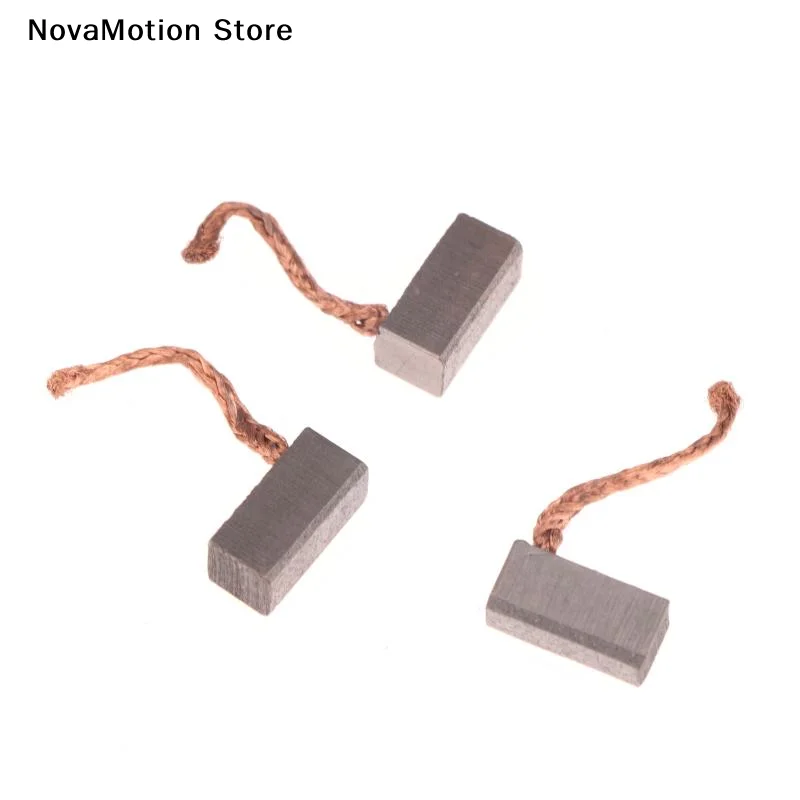 [NM]4PCS DIY Accessories 6x6x12mm Electric Motor Carbon Brush Power Tool Blower Fan  Brushes[NM]