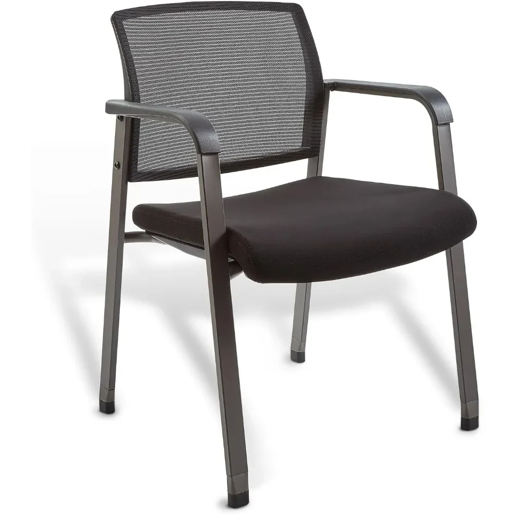 

Black Guest Chair – Comfortable Office Visitor Chair for Reception/Meeting/Waiting Room