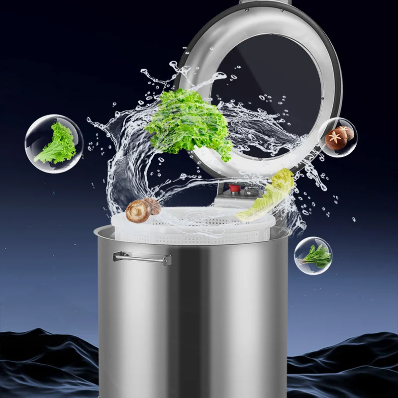 مجفف طعام من الفولاذ المقاوم للصدأ لتجفيف الفواكه والخضروات آلة طرد مركزي فردية لتجفيف الفاكهة 20 لتر